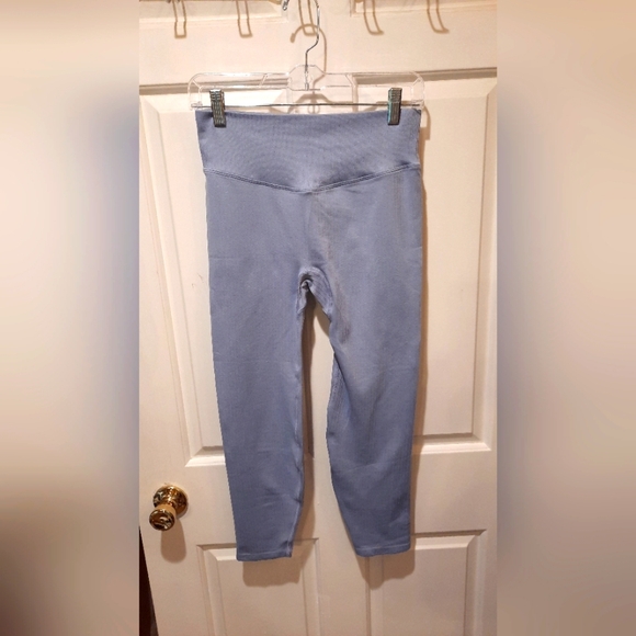 NWT! PINK Active Seamless High Waist Blue/Gray Leggings size 7/8 - Picture 3 of 12